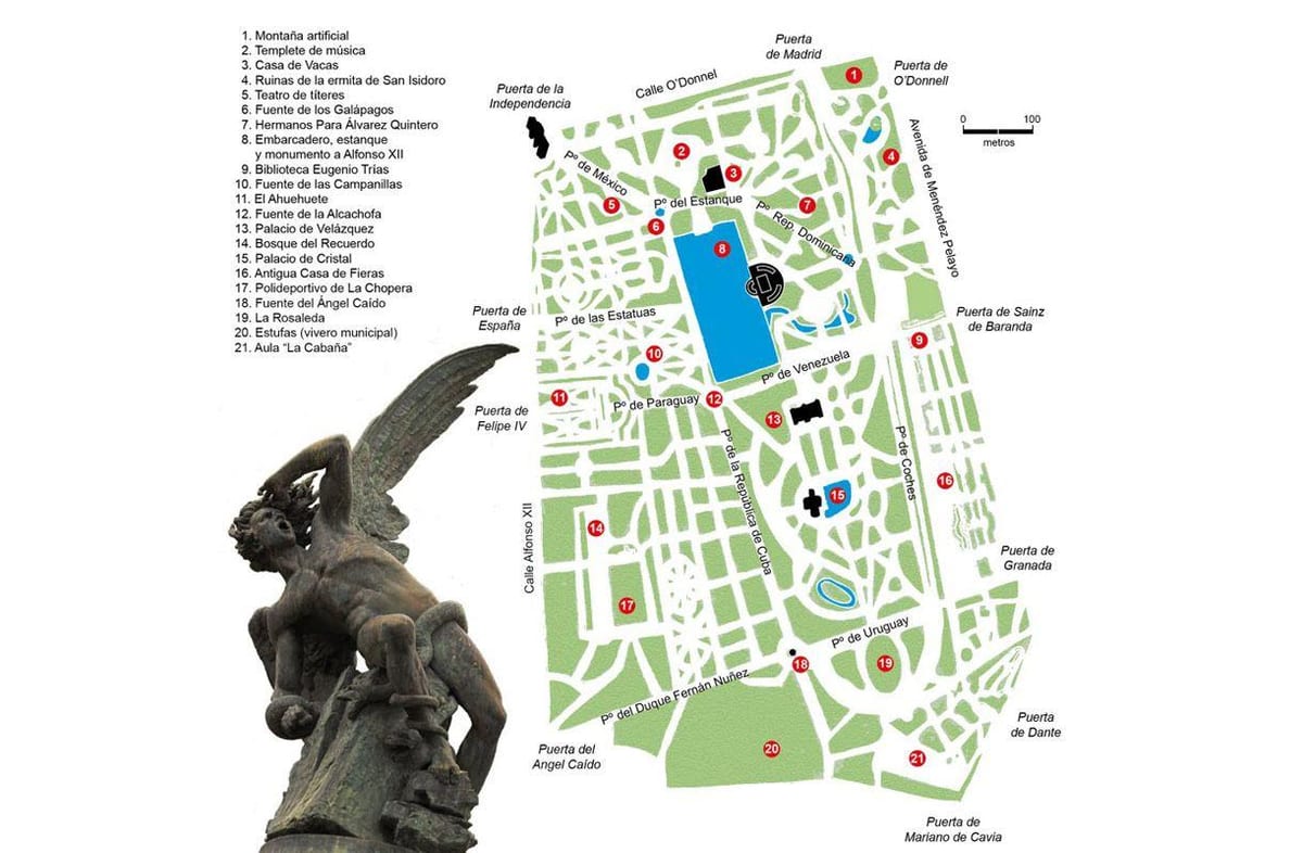 эл retiro park газрын зураг