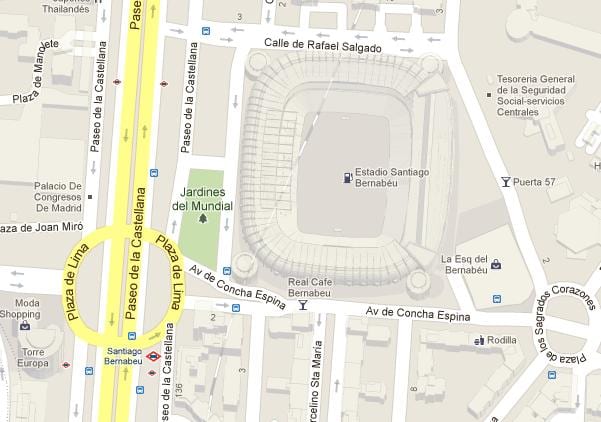 bernabeu газрын зураг