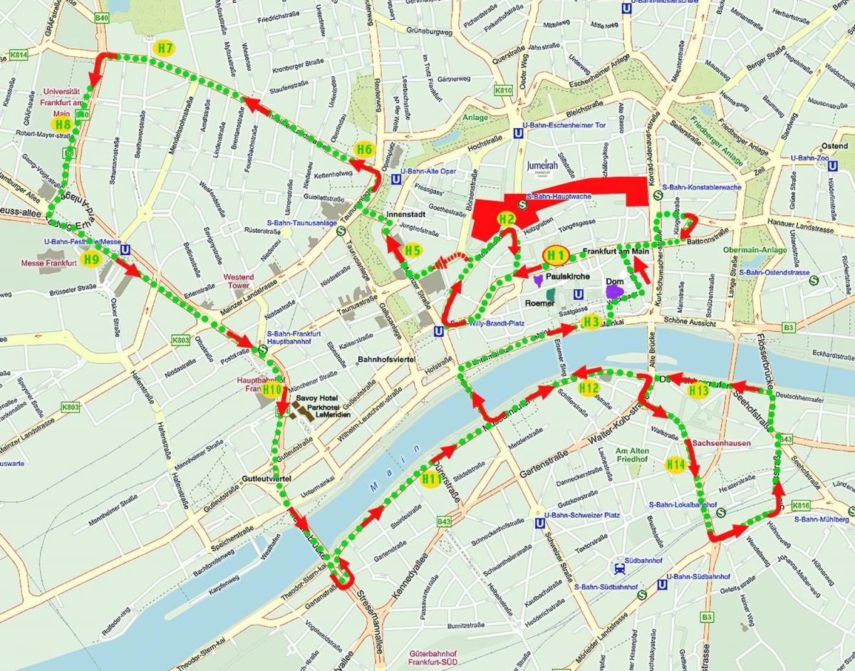 Мадрид дээр хоп хоп унтраах автобусны аялал жуулчлалын газрын зураг