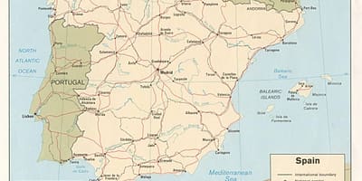 Мадрид газрын зураг дээр