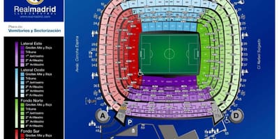 Santiago bernabeu цэнгэлдэх газрын зураг