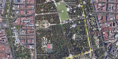 Retiro park Мадрид газрын зураг