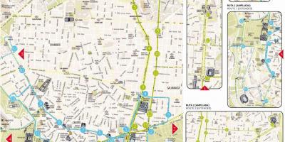 Мадрид дээр хоп хоп унтраах аялал жуулчлалын газрын зураг